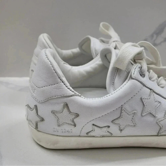 Zadig & Voltaire Stars Leather Sneakers - Picture 13 of 16